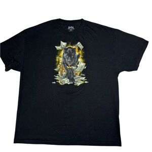 DGK Black Panther Money Graphic Tee Black Size 2XL‎